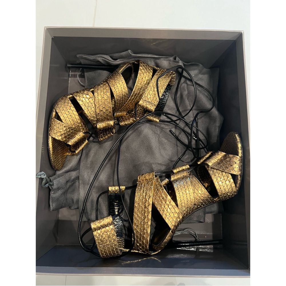 Tom Ford Metallic Python Heels - image 3
